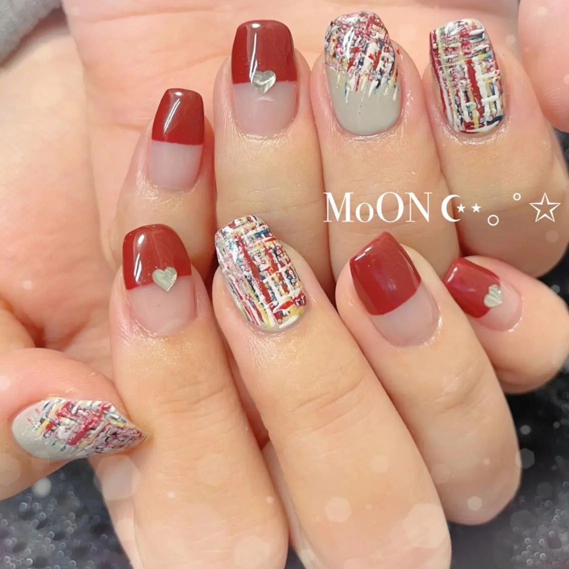 ネイル ハンドネイル ハンドケア MoON...❤︎ MeGuのネイルデザイン