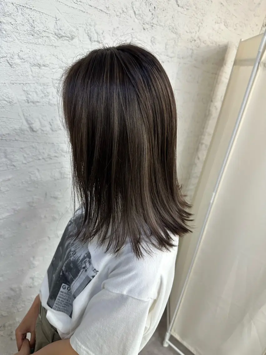 ミディアム カラー ヘアアレンジ 久米 治仁のヘアスタイル
