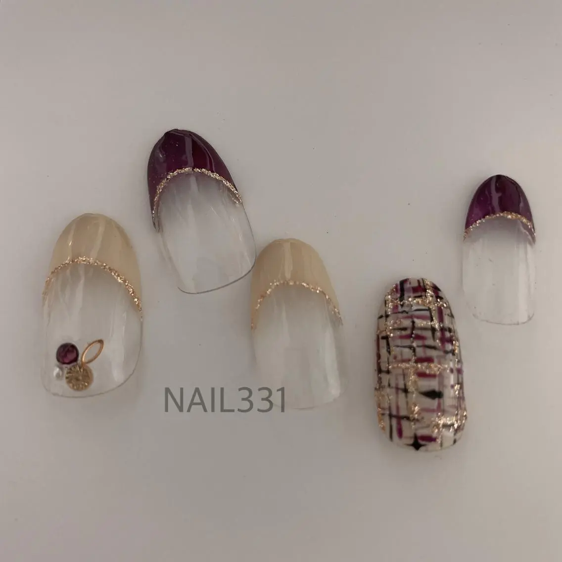 ネイル フレンチネイル ハンドネイル Nail 331のネイルデザイン