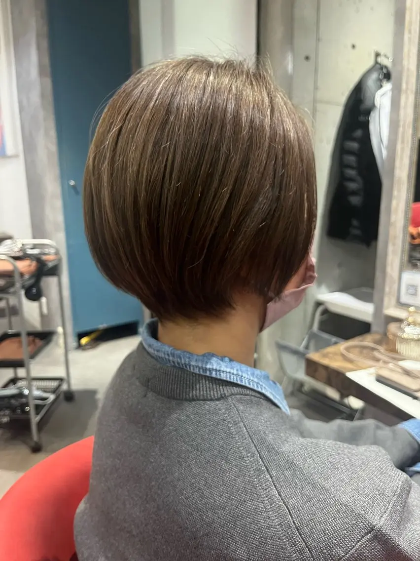 ショート カラー カット ヘアカラー トリートメント 駅チカ【ali'i】 アリイ花崎友美☘のヘアスタイル