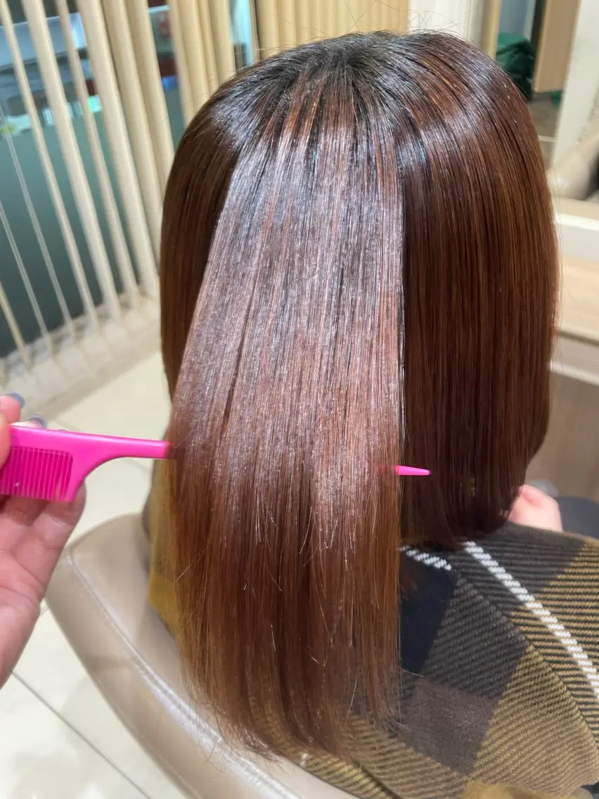 ショート パーマ カット 縮毛矯正 トリートメント 韓国ヘアメイク🎀/ 縮毛矯正✨山本媛香のヘアスタイル