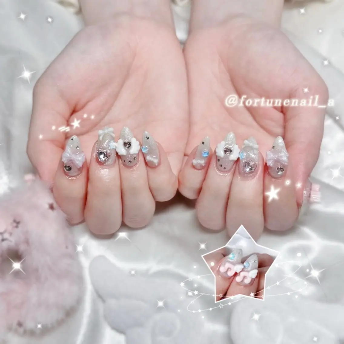 ネイル ハンドネイル ✩.*🎀 aoi🎀のネイルデザイン