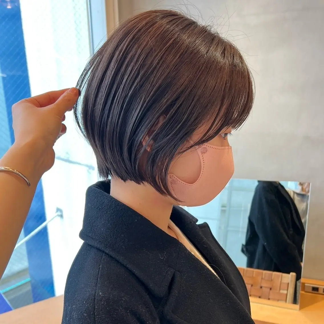 ショート 🤍ブリーチなしカラ ー/渋谷/YUU🤍のヘアスタイル