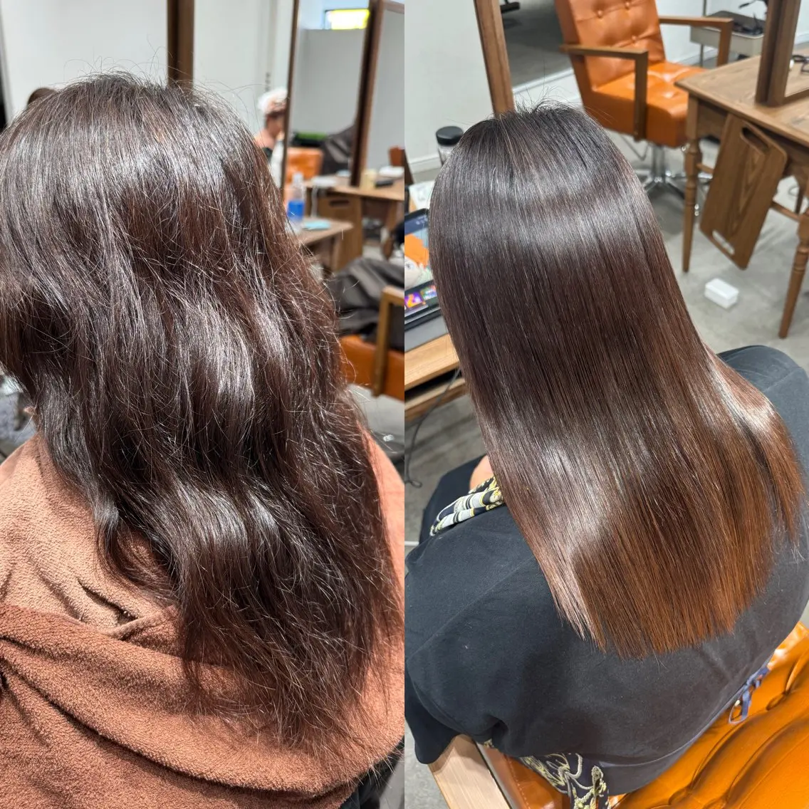 ロング カット 縮毛矯正 トリートメント 髪質改善縮毛✨ 泉谷彪芽のヘアスタイル