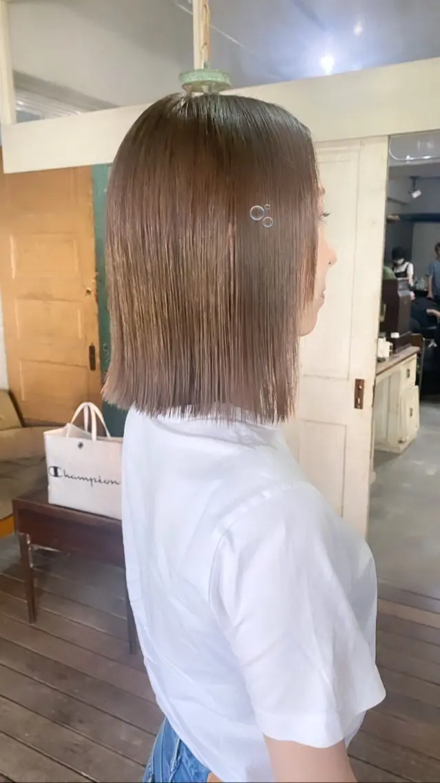 ミディアム カラー ヘアアレンジ メンズ 心斎橋美容室 Junのヘアスタイル