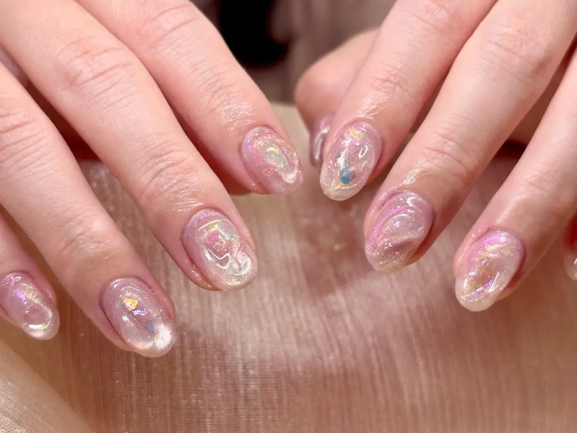 ネイル マグネットネイル ニュアンスネイル ハンドネイル ハンドケア ETE LUNA NAILのネイルデザイン