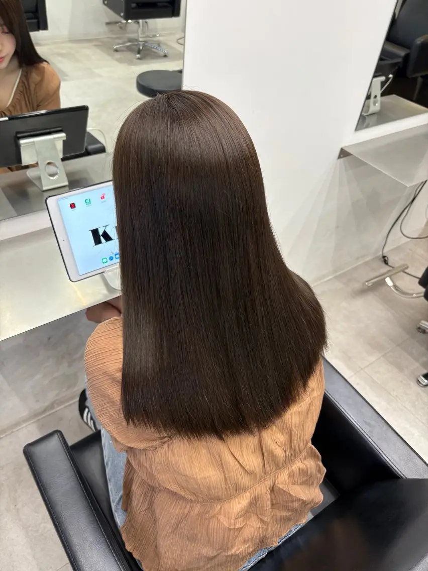 ロング 縮毛矯正 MIHO☾·̩͙⋆ Kroのヘアスタイル