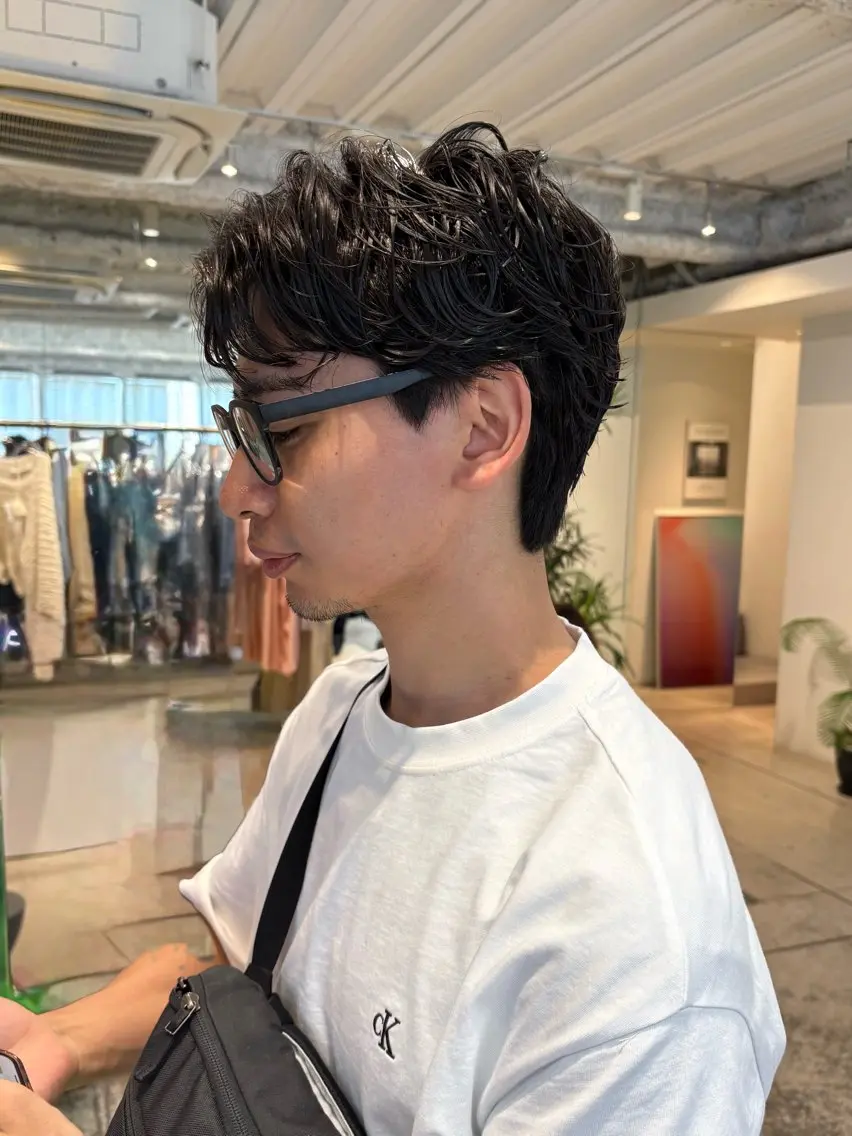 パーマ メンズ カット パーマ ANY/メンズ特化/ シバヤ ユウキのヘアスタイル