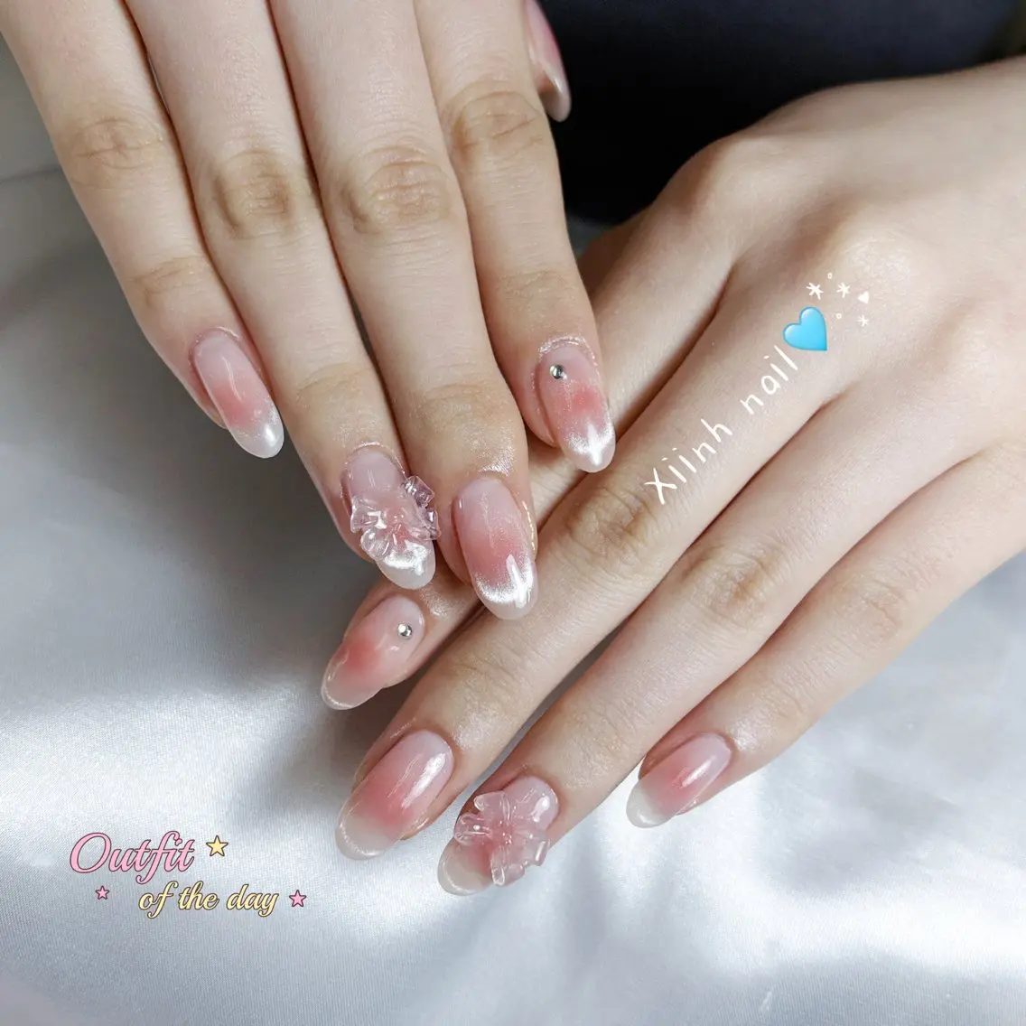 🎀可愛さ抜群チークネイル+🧲マグネット ¥7590→¥6990 ✨小さいストーン両手4本まで無料の写真