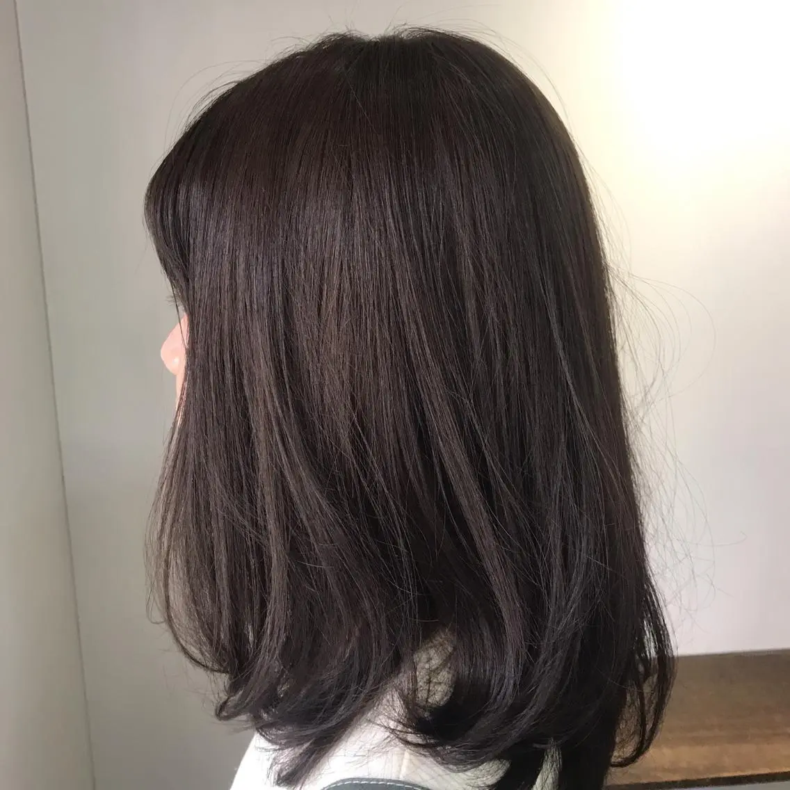 セミロング カラー アディクシーカラー 髪質改善TR 透明感カラーHanaのヘアスタイル