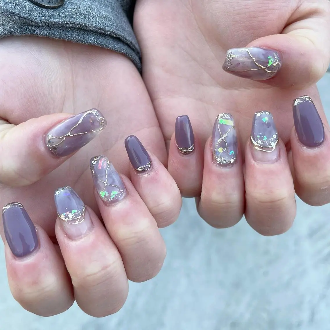 ネイル アートネイル ハンドネイル Sea  nail by emaのネイルデザイン