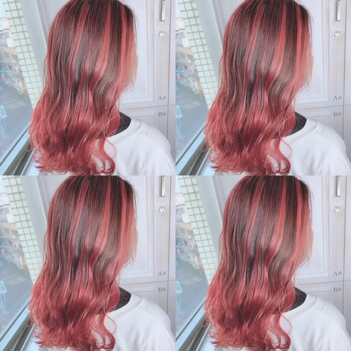 ミディアム カラー バレイヤージュ レイヤーカット ヘアカラー 似合わせ/ カラー.岡田友仁のヘアスタイル