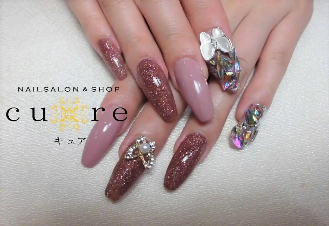 ネイル ロング ネイルサロン Cureのネイルデザイン