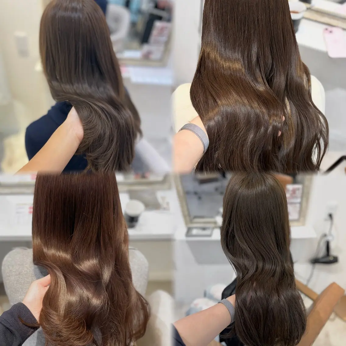 ロング カラー カット ヘアカラー トリートメント 梅田ayana 垢抜けベージュ 🎀のヘアスタイル