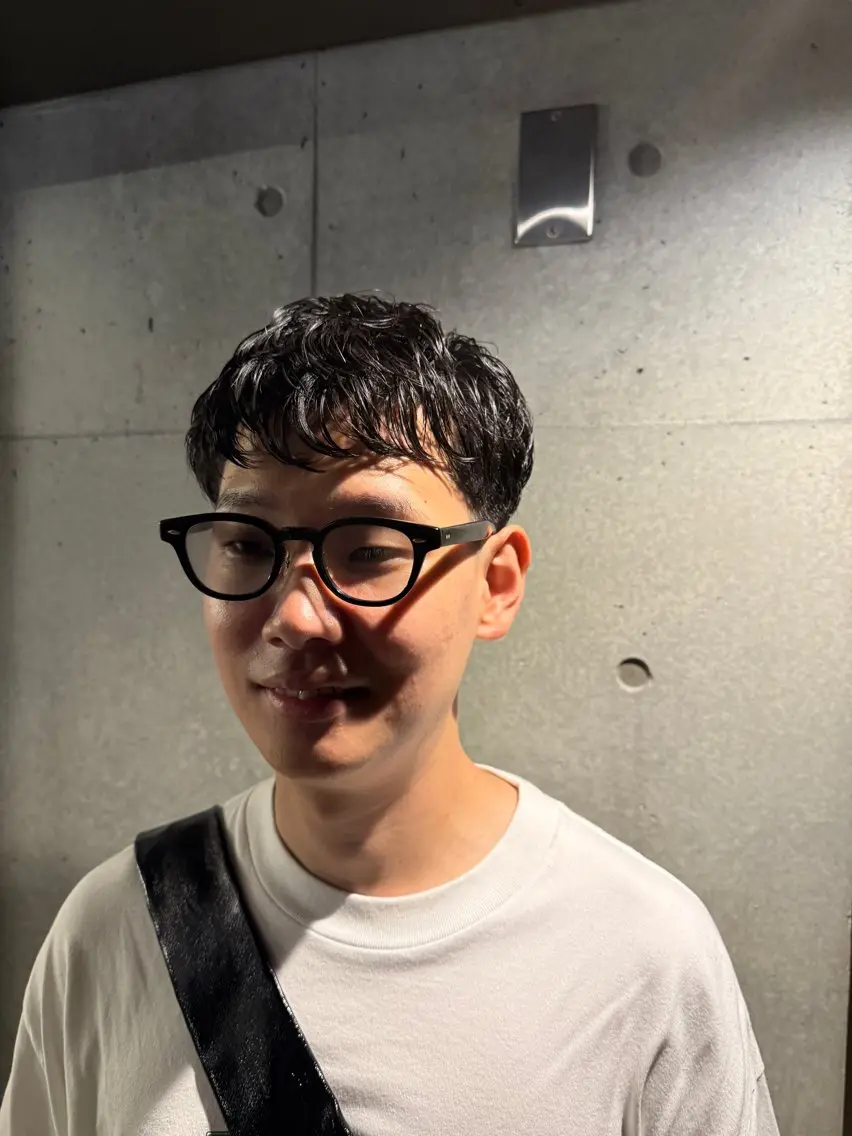 ショート パーマ メンズ マッシュ メンズパーマ ニュアンスパーマ カット パーマ メンズパーマ/ボブ 星本広海のヘアスタイル