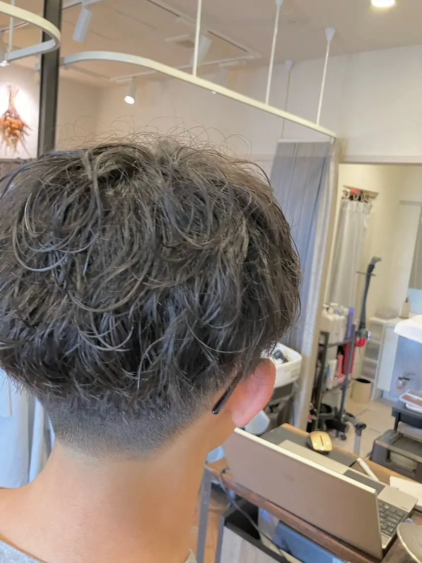 ショート パーマ メンズ メンズパーマ ニュアンスパーマ メンズカット/パーマ ハヤシのヘアスタイル