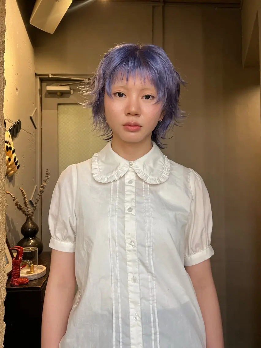 ミディアム カラー カット ヘアカラー 圧倒的デザイン力 店長🎨RENAのヘアスタイル