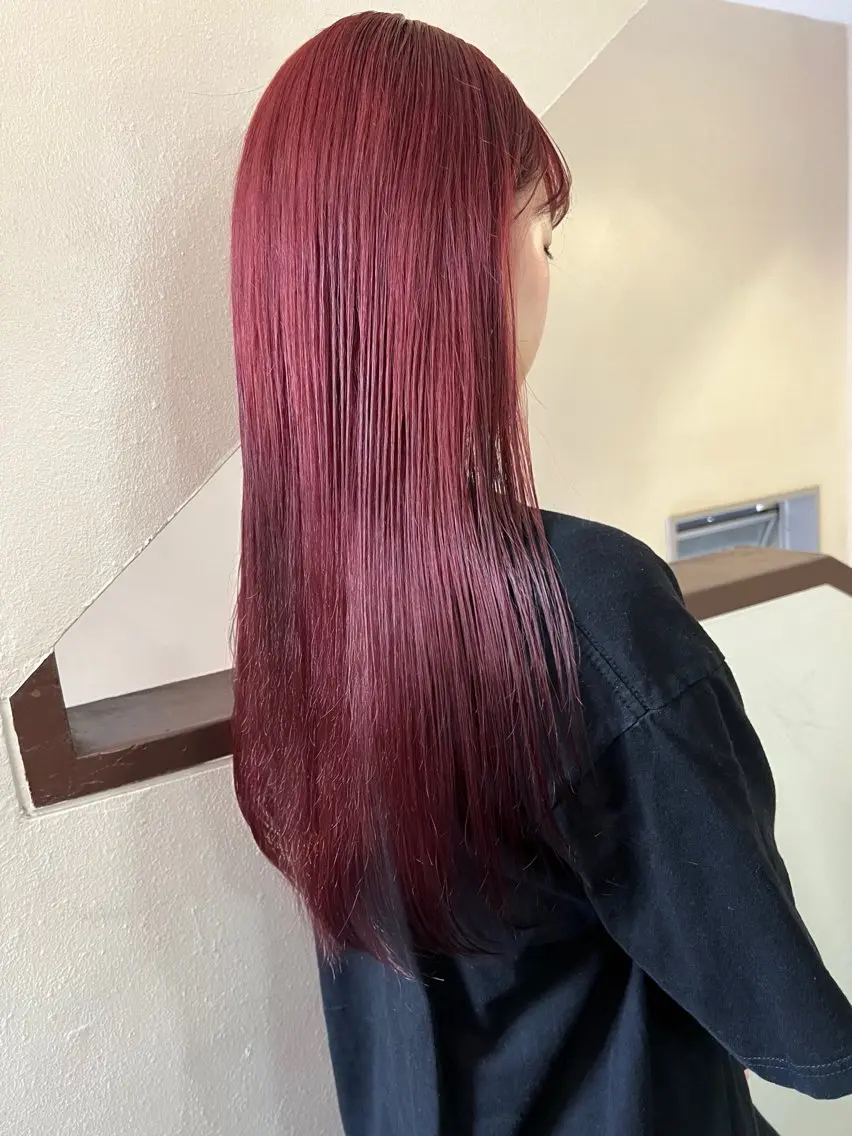 ロング カット ヘアカラー トリートメント 東のりか/ハイトーン ブリーチカラー/ボブのヘアスタイル