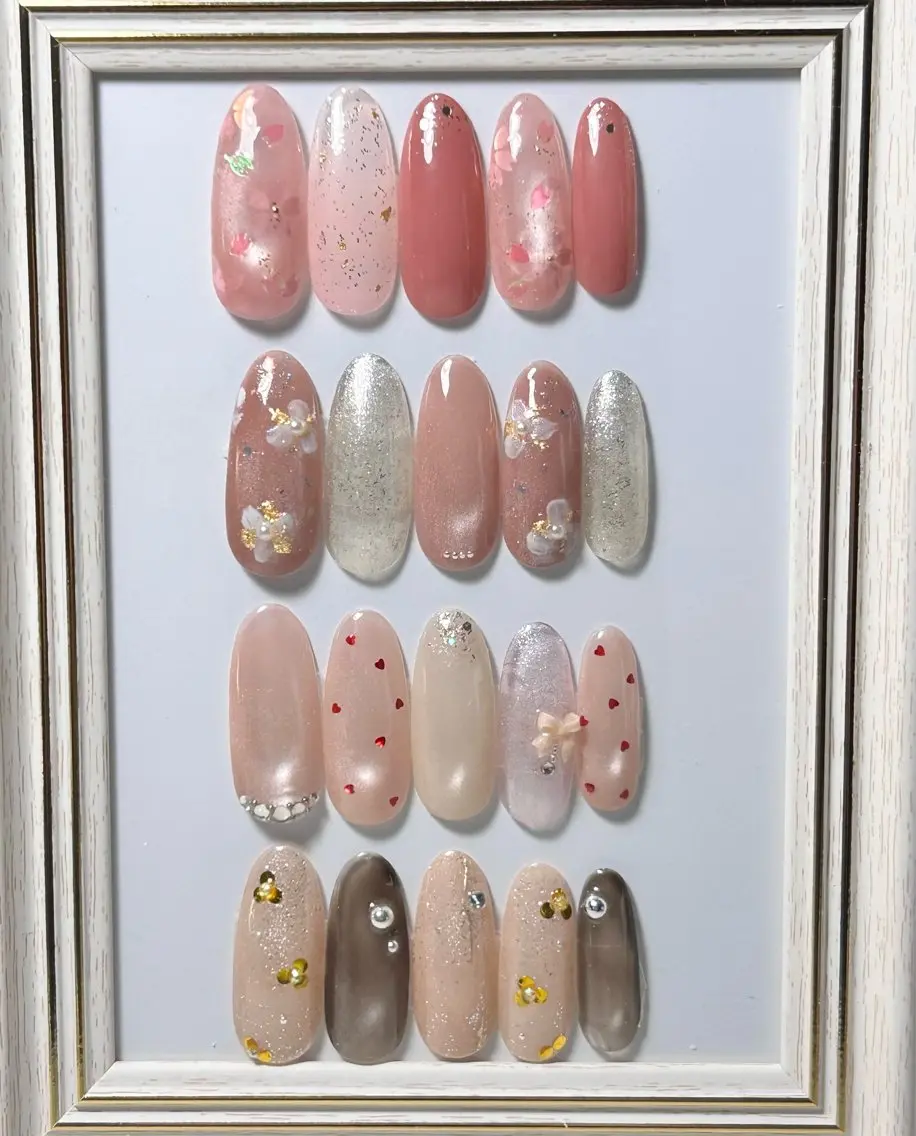 オフ込み*定額ネイル🌸¥5000の写真