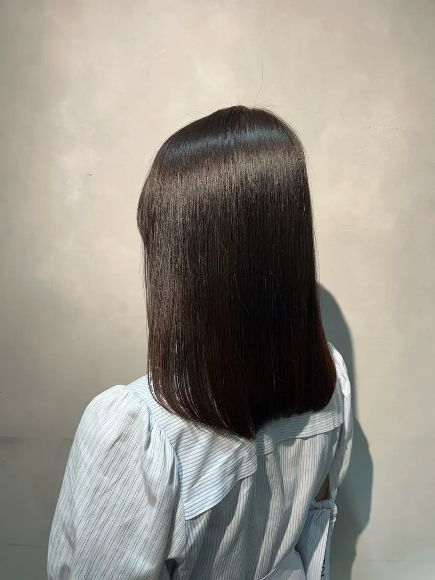 ミディアム カラー ブラウンカラー 透明感カラー オリーブブラウン オリーブカラー カット ヘアカラー トリートメント 渋谷/トレンドヘア 🦋🤍ふうかのヘアスタイル