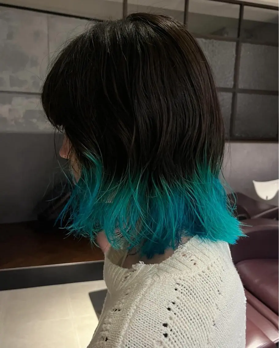 ミディアム ヘアカラー Vicky ブリーチ メンズカジュアルのヘアスタイル