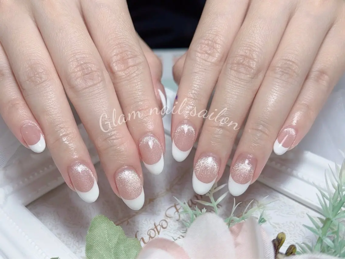 ネイル エツメ💅 長さ出し🎀デザインのネイルデザイン