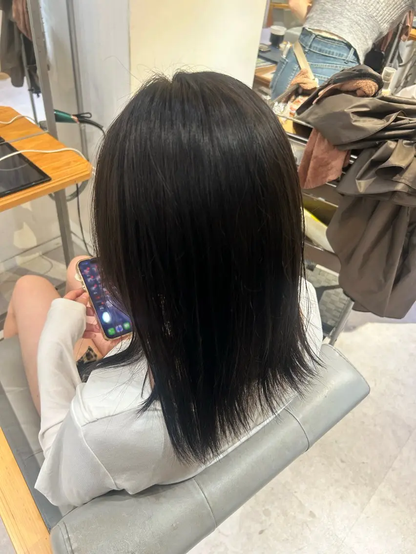 セミロング カラー 栄/Maison /yugaのヘアスタイル