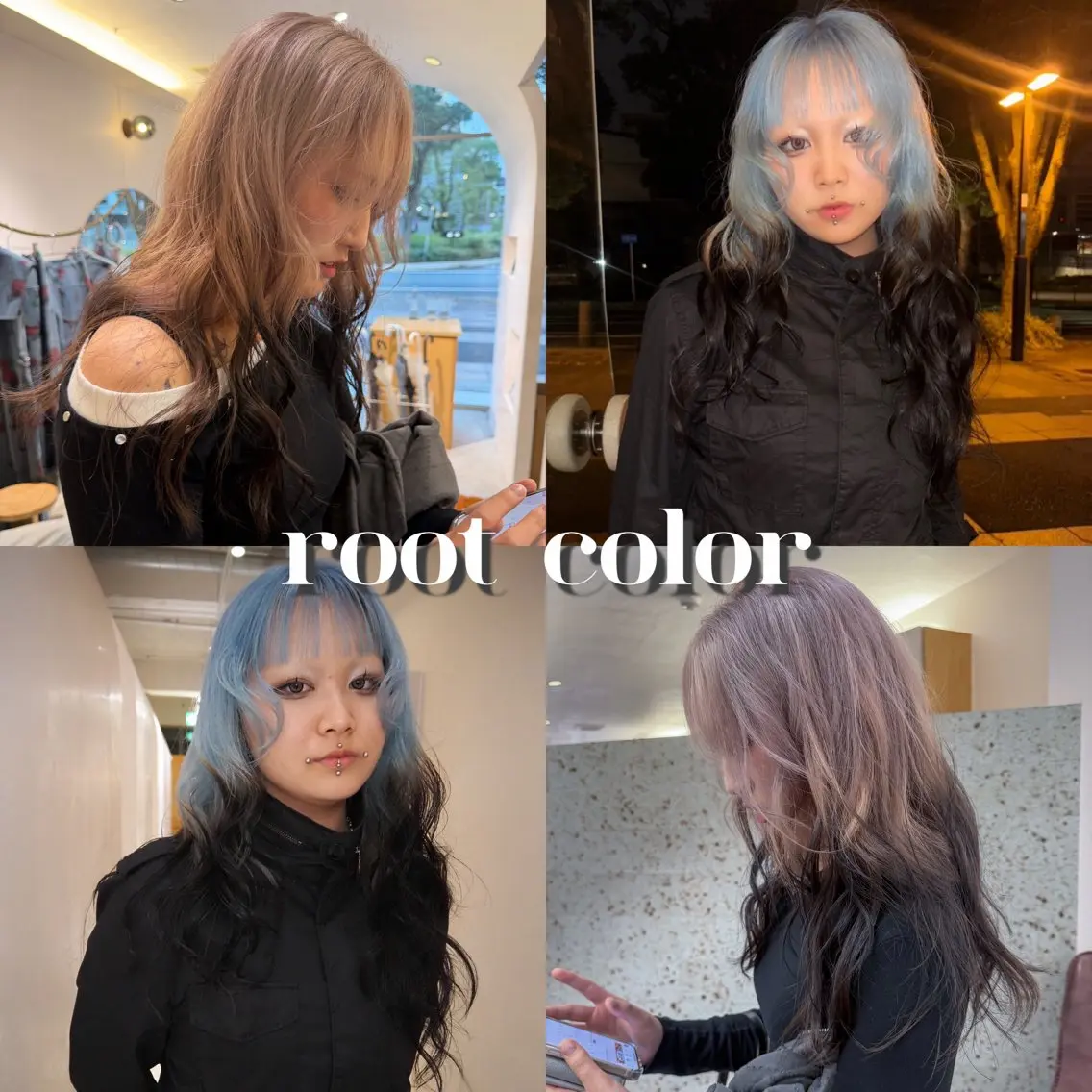 ロング カラー ミストバング ブリーチ ブルーカラー ケアブリーチ 透明感カラー ヘアカラー yuki/ブリーチ/ JILLSTUDIOのヘアスタイル