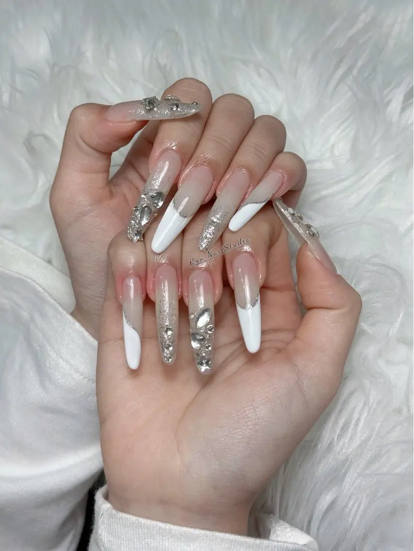 ネイル アートネイル ジェルネイル グラデーション マグネットネイル ニュアンスネイル ハンドネイル Ryu nail studioのネイルデザイン