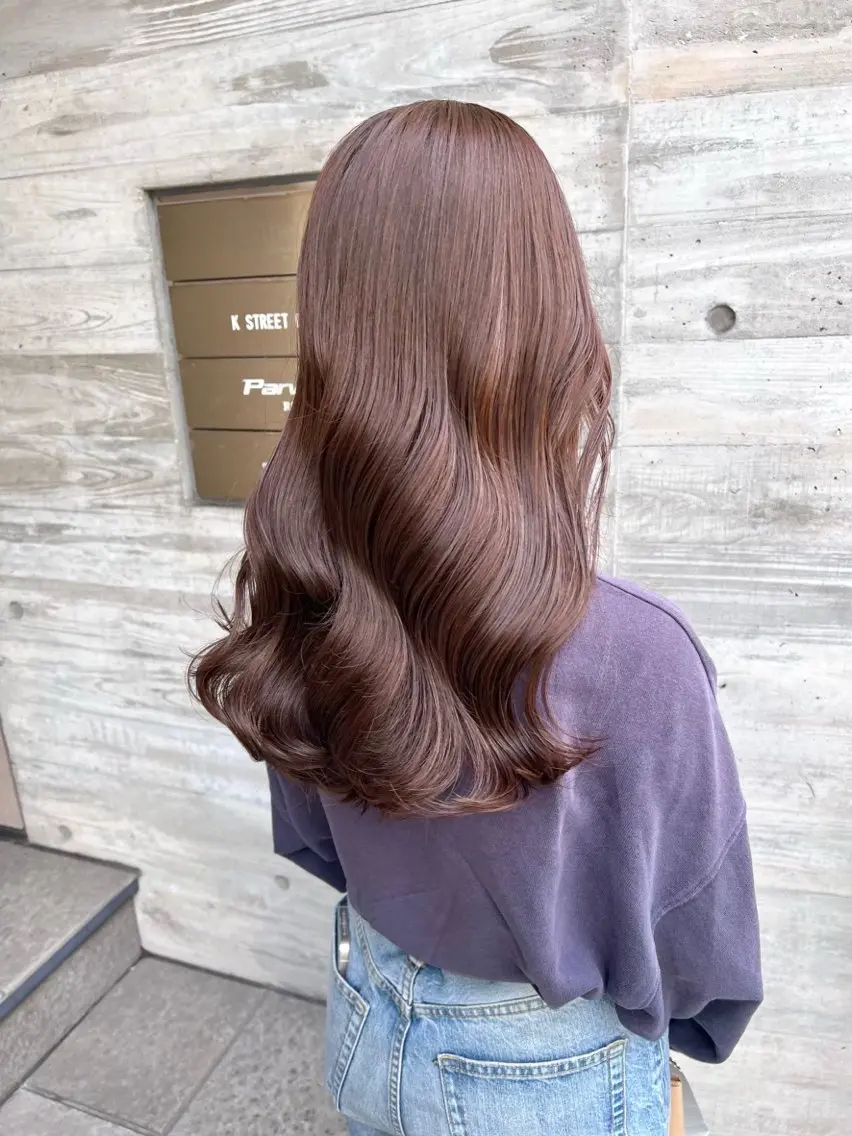 ロング カラー ヘアカラー ParveMix🍀 藤原愛未のヘアスタイル