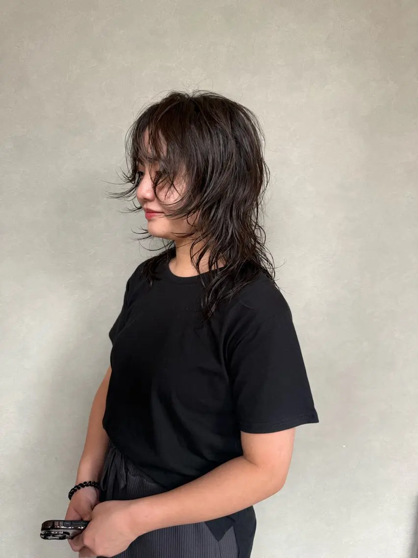 セミロング パーマ セミロングパーマ レイヤーカット カット 縮毛矯正 トリートメント tipi 香椎・千早のヘアスタイル