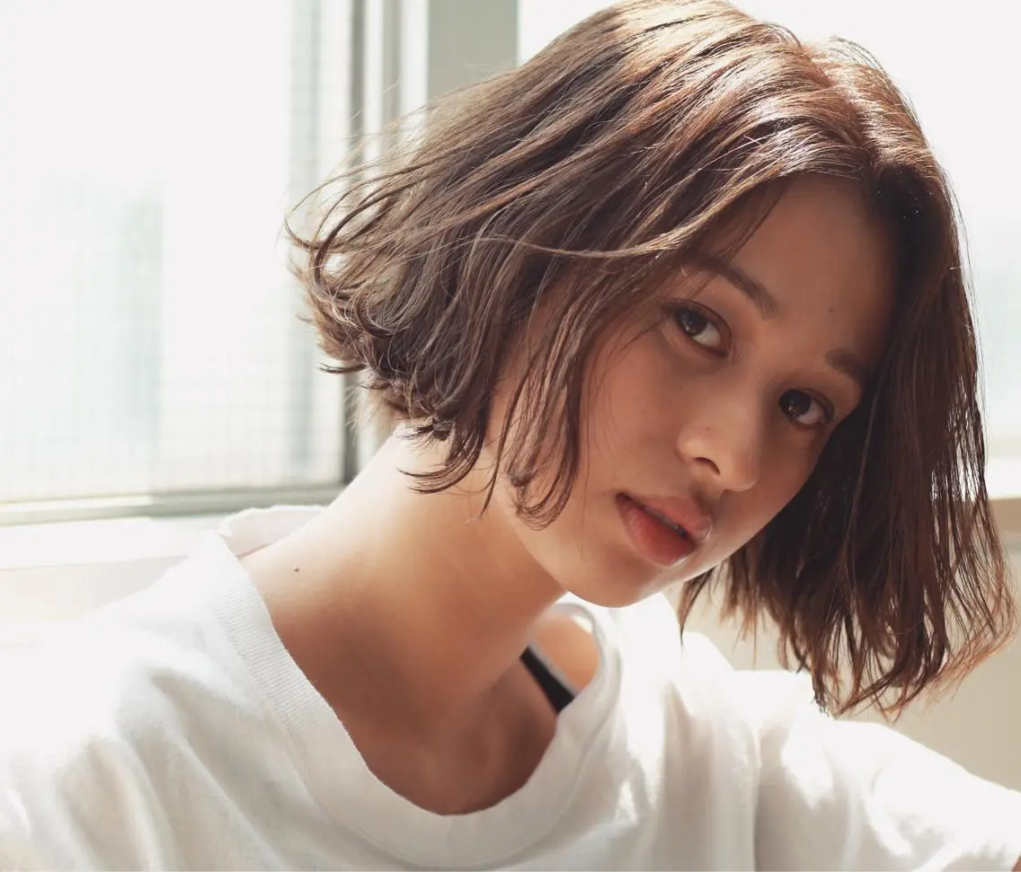 ショート カラー 髪質改善・縮毛矯正/ 下村陽平のヘアスタイル