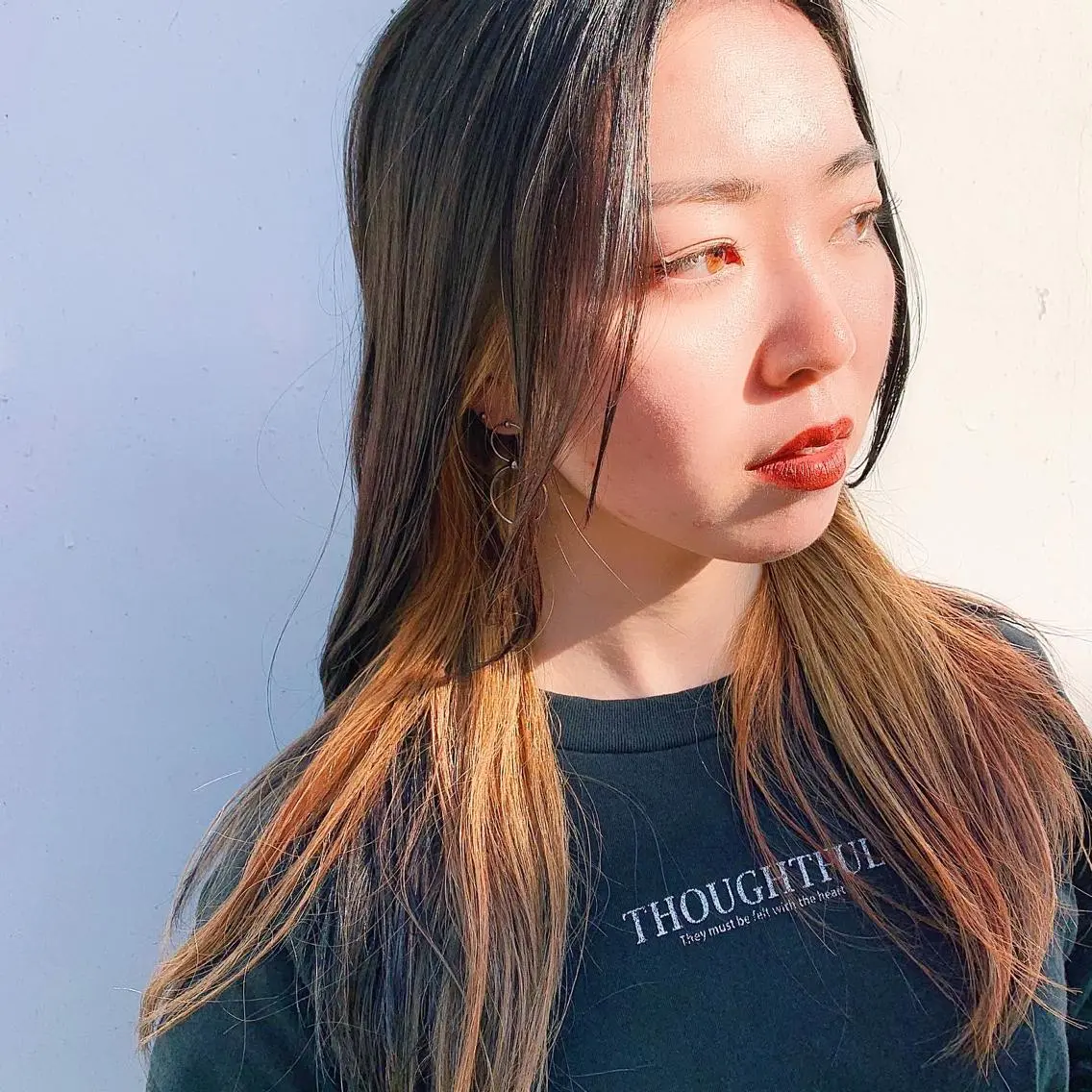 ロング カラー 中川 竜誠のヘアスタイル