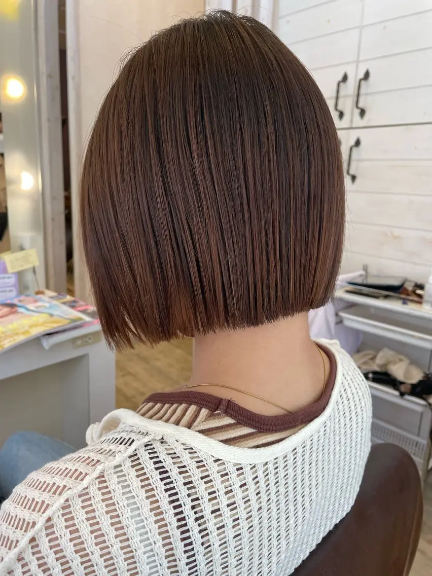 ミディアム ボブ 東恩納 誠のヘアスタイル