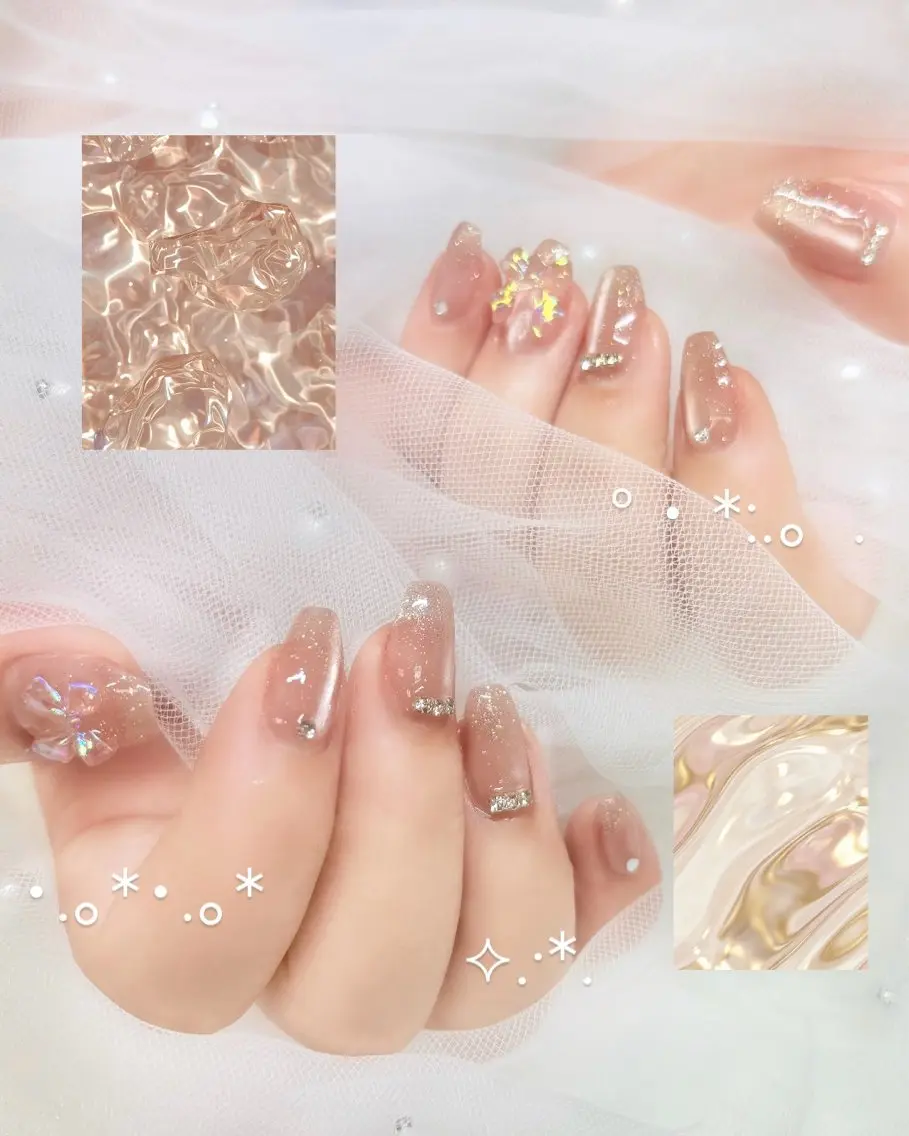 ネイル ラメ(グリッター) マグネットネイル オフィスネイル Hal nail立川 *yuunaのネイルデザイン