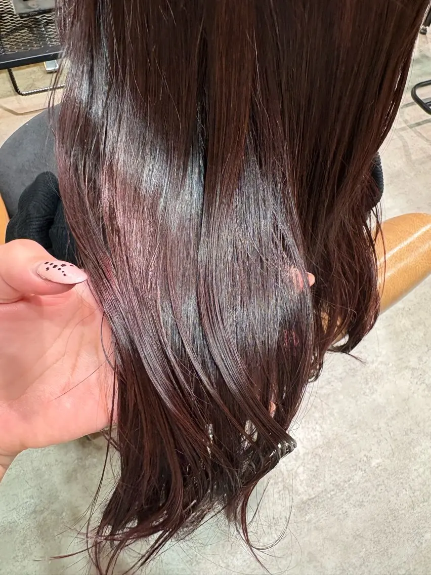 ロング カラー ヘアカラー トリートメント 佐伯 美麗のヘアスタイル