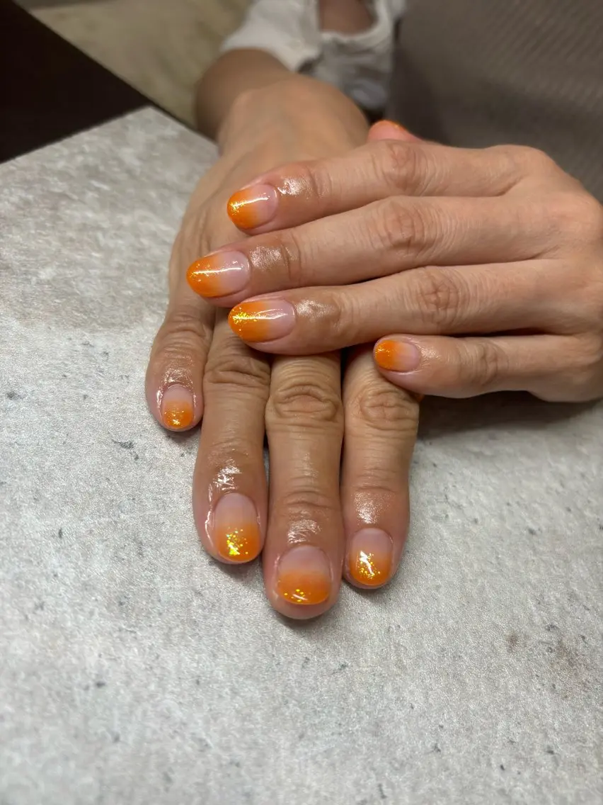 ネイル ラメ(グリッター) ラメグラデーション ハンドネイル Lico Ryoのネイルデザイン