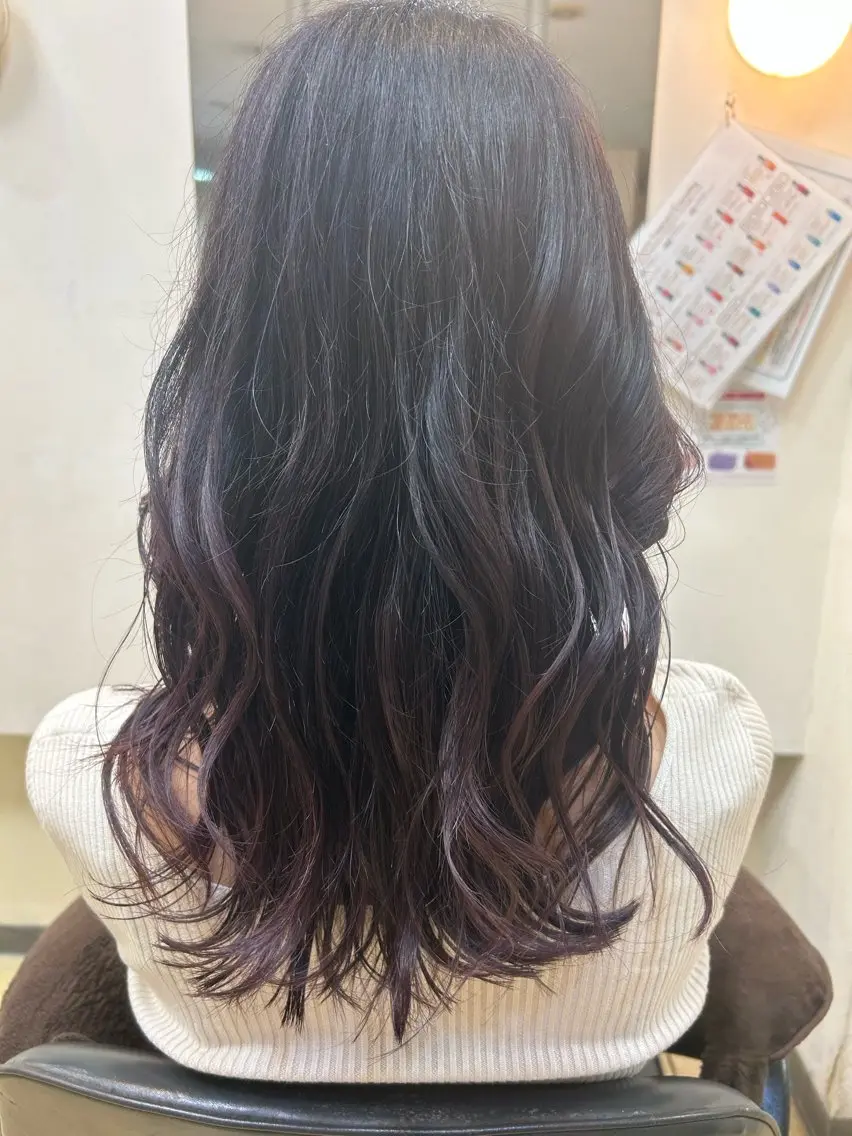 ロング ヘアカラー トリートメント 透明感カラー／ 艶髪／たなべだいのヘアスタイル