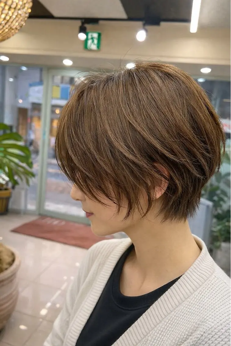 ショート カット 菅野谷 琉那のヘアスタイル