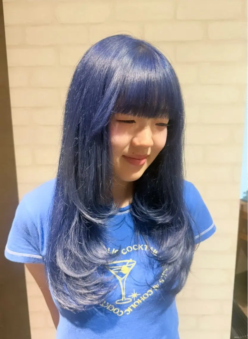 ロング カラー ブリーチ ケアブリーチ レイヤーカット ヘアカラー 🍀ユズミ/ブリーチ /アレンジ🧠🛼のヘアスタイル