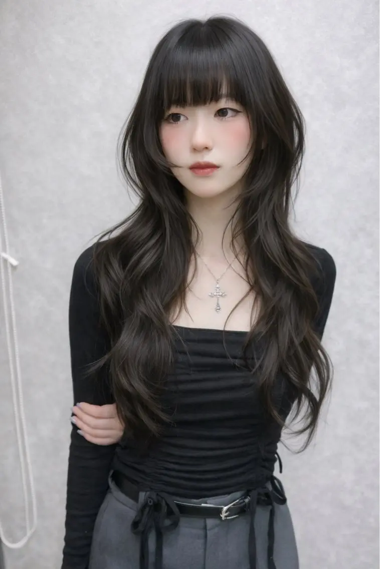 ハッシュカット+艶カラー+トリートメントの写真