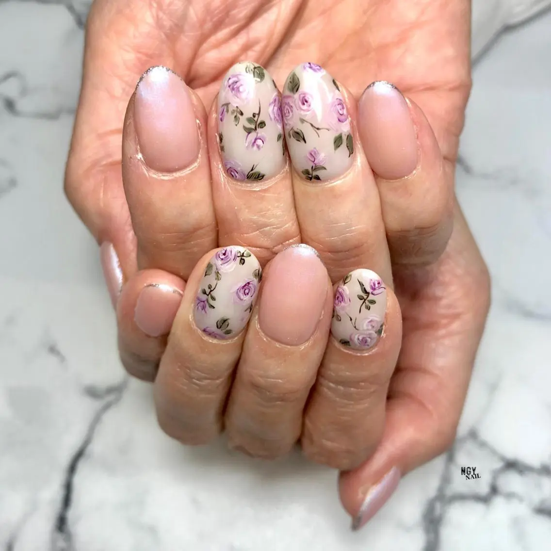 ネイル アートネイル フラワーネイル フレンチネイル ワンカラーネイル パステルネイル ハンドネイル NAIL NOWのネイルデザイン