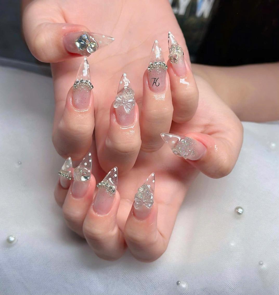 ネイル フレンチネイル ジェルネイル ハロウィン 韓国ネイル マグネットネイル ハンドネイル neco H.babynailのネイルデザイン