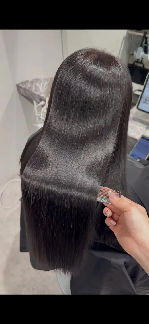 ロング パーマ ハイライト 縮毛矯正 他店お直し/ 縮毛矯正美容師あんりのヘアスタイル