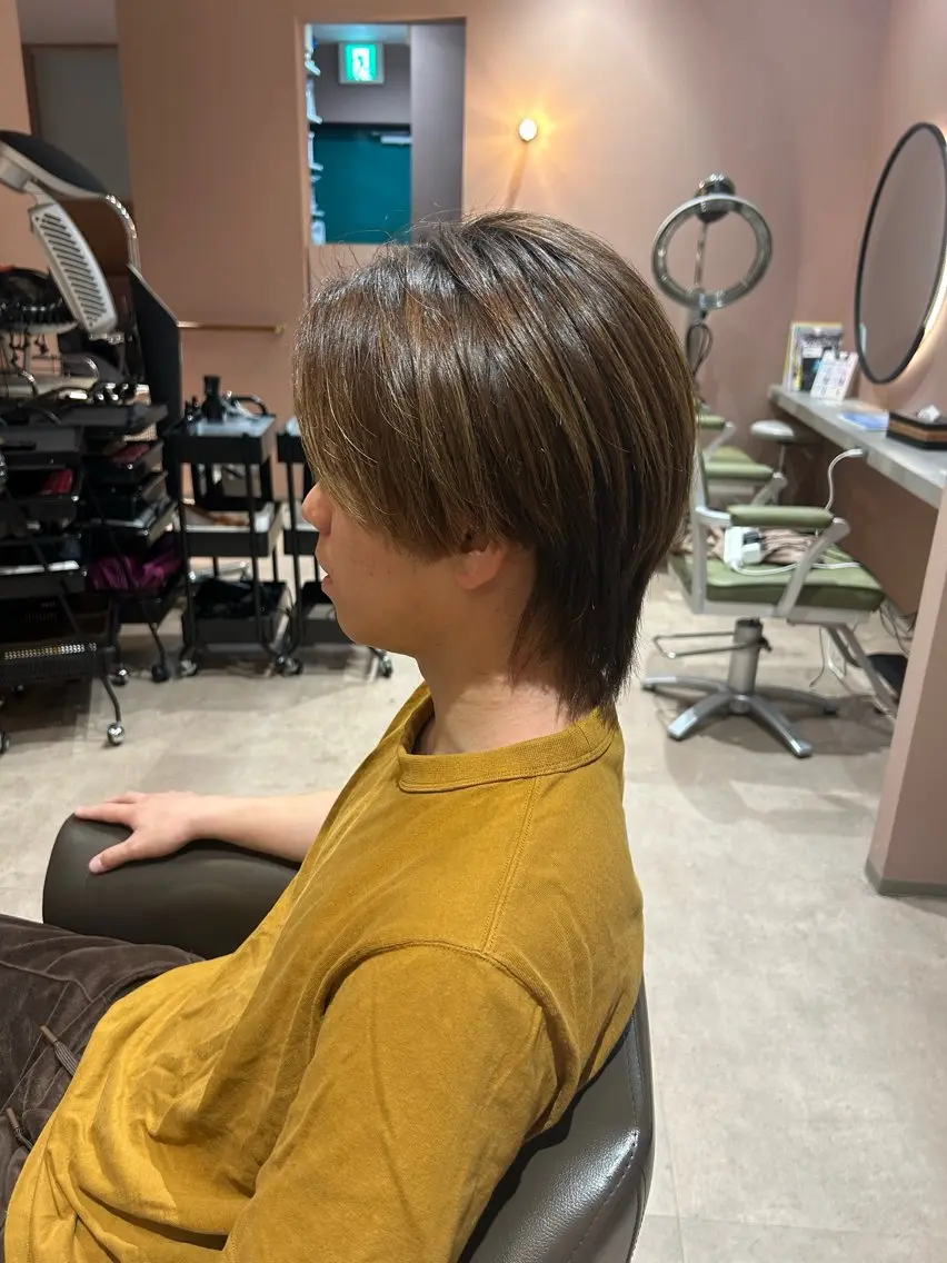 メンズ メンズウルフカット ウルフカット 竹田 こころのヘアスタイル