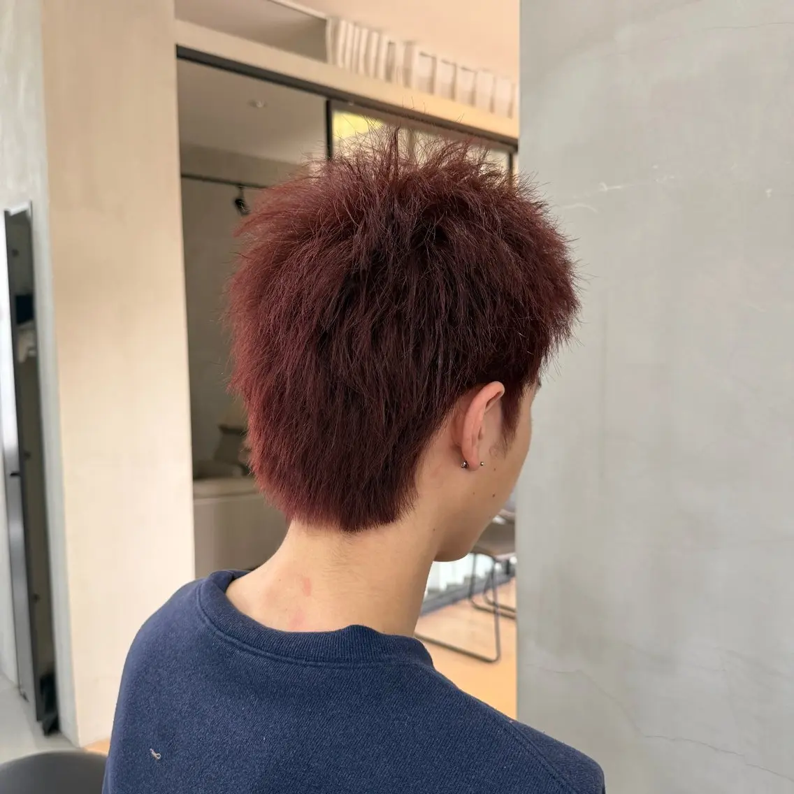 カラー メンズ ピンクカラー モデル募集中！ 山口芽依のヘアスタイル