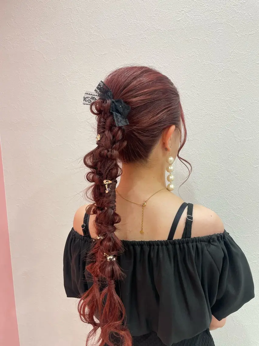 ロング 山口 舞弥のヘアスタイル