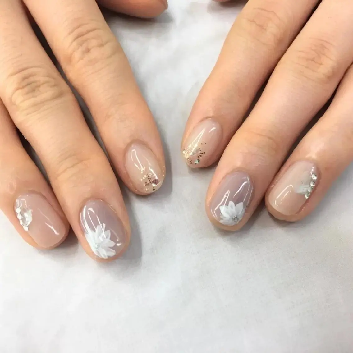 ネイル アートネイル フラワーネイル gemme 𓂃 yuiのマツエク・マツパデザイン