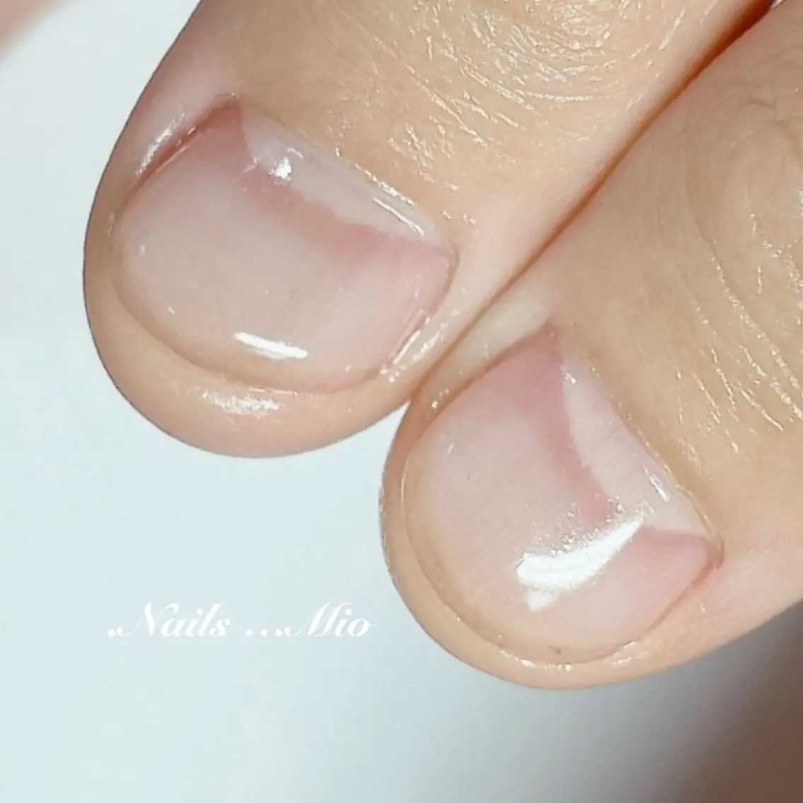 ネイル クリアネイル ジェルネイル .Nails Mio 赤羽西ネイルサロンのネイルデザイン