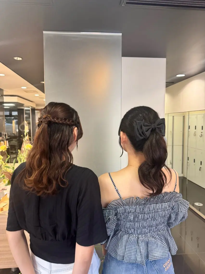 ヘアアレンジ ダブルカラーベージュ カラー/tuburaのヘアスタイル